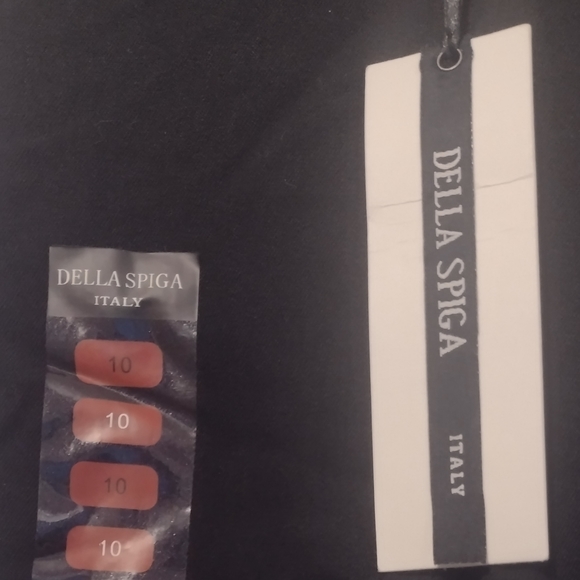 NEW.Dell Spiga Italy black dress pants.Size 10 - Picture 3 of 6